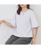 【インデックス/INDEX】の《S-LLサイズ》バルーンスリーブペプラムトップス【洗濯機洗い可/接触冷感/UVケア】 人気、トレンドファッション・服の通販 founy(ファニー) ファッション Fashion レディースファッション Fashion for Women トップス・カットソー Cut & Sew Tops シンプル Simple, Minimal スマート Smart, Elegant スリーブ Sleeve, Long Sleeve / Short Sleeve バルーン Balloon, Balloon Silhouette フォーマル Formal, Dressy フロント Front, Front Design ペプラム Peplum, Flared Hem エレガント 上品 Elegant thumbnail サックスブルー|ID: prp329100004793959 ipo3291000000035180233