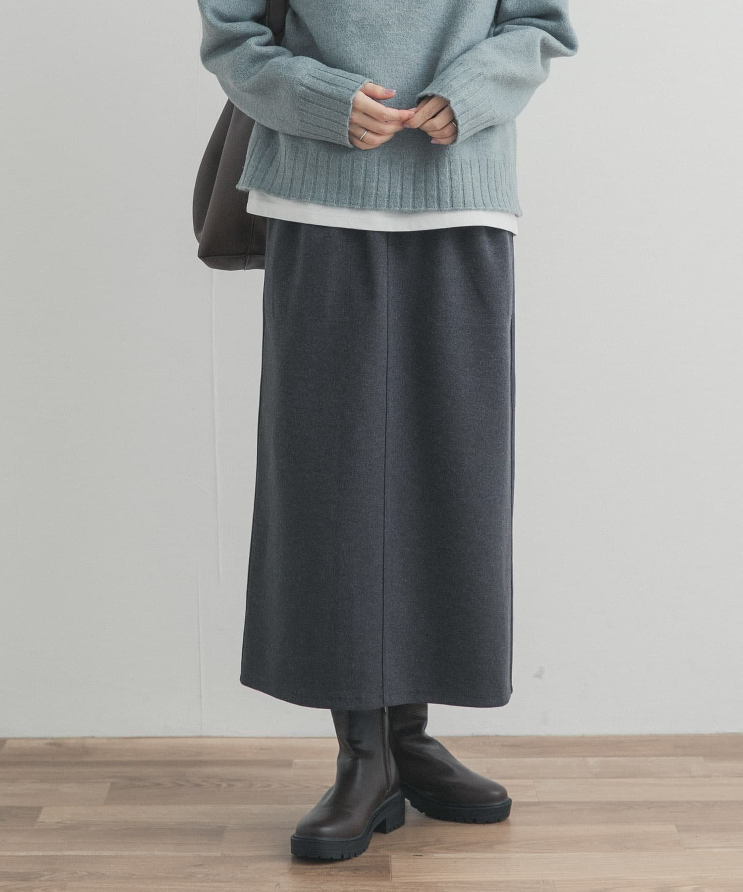 【アーバンリサーチ ドアーズ/URBAN RESEARCH DOORS】の『UR TECH』ニットメルトンスカート 人気、トレンドファッション・服の通販 founy(ファニー) ファッション Fashion レディースファッション Fashion for Women スカート Skirts シンプル Simple, Minimal ストレート Straight, Straight Cut スリット Slit, Slit Detail ミドル Middle Length, Mid Height メルトン Melton, Heavy Wool リボン Ribbon, Bow A/W・秋冬 Autumn/Winter 冬 Winter / This Winter エレガント 上品 Elegant 2025年 2025 2025-2026秋冬・A/W Autumn/Winter 2025–26 AW25–26 other-1|ID: prp329100004793981 ipo3291000000034784111