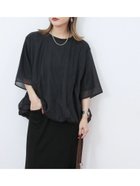 【サマンサモスモス/Samansa Mos2】の裾バルーンTシャツ ブラック|ID: prp329100004793986 ipo3291000000034784144