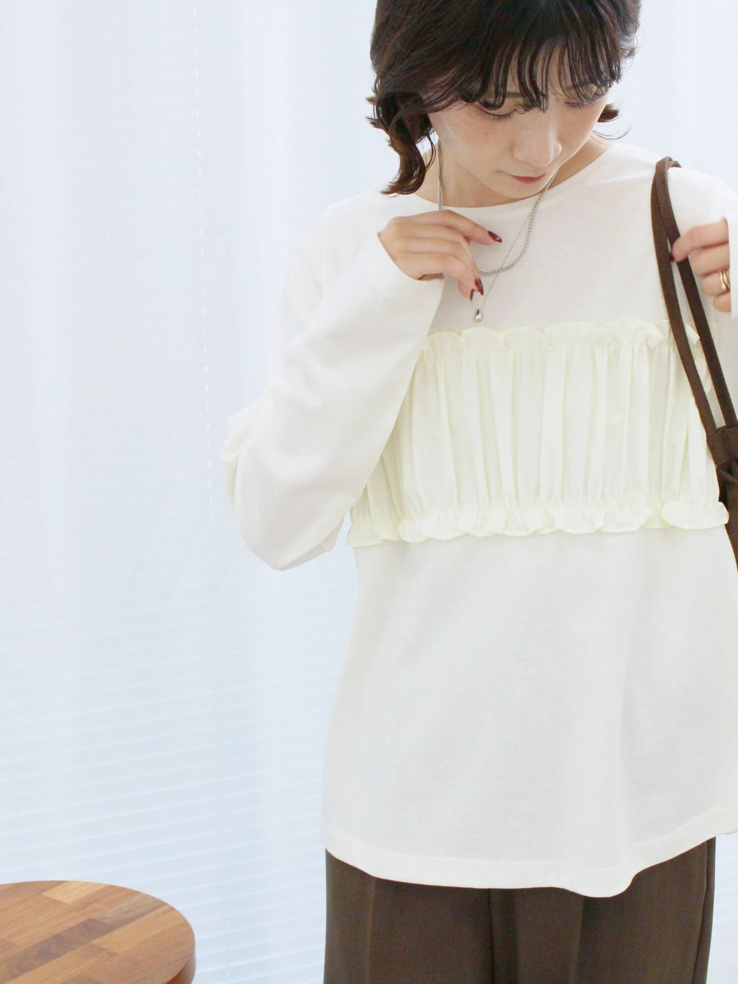 【サマンサモスモス/Samansa Mos2】のビスチェドッキングカットソー インテリア・キッズ・メンズ・レディースファッション・服の通販 founy(ファニー) 　ファッション　Fashion　レディースファッション　Fashion for Women　トップス・カットソー　Cut & Sew Tops　カットソー・ベーシックTシャツ　Cut-and-Sewn Tops / Stretch Tees & Basics　ビスチェ　Bustiers & Corset Tops / Layered Bustier Style　おすすめ　Recommended / Our Picks　カットソー　Cut and Sewn Top　スリット　Slit, Slit Detail　ビスチェ　Bustier, Corset Top　リラックス　Relax, Relaxed Fit　キナリ|ID: prp329100004793989 ipo3291000000034784159