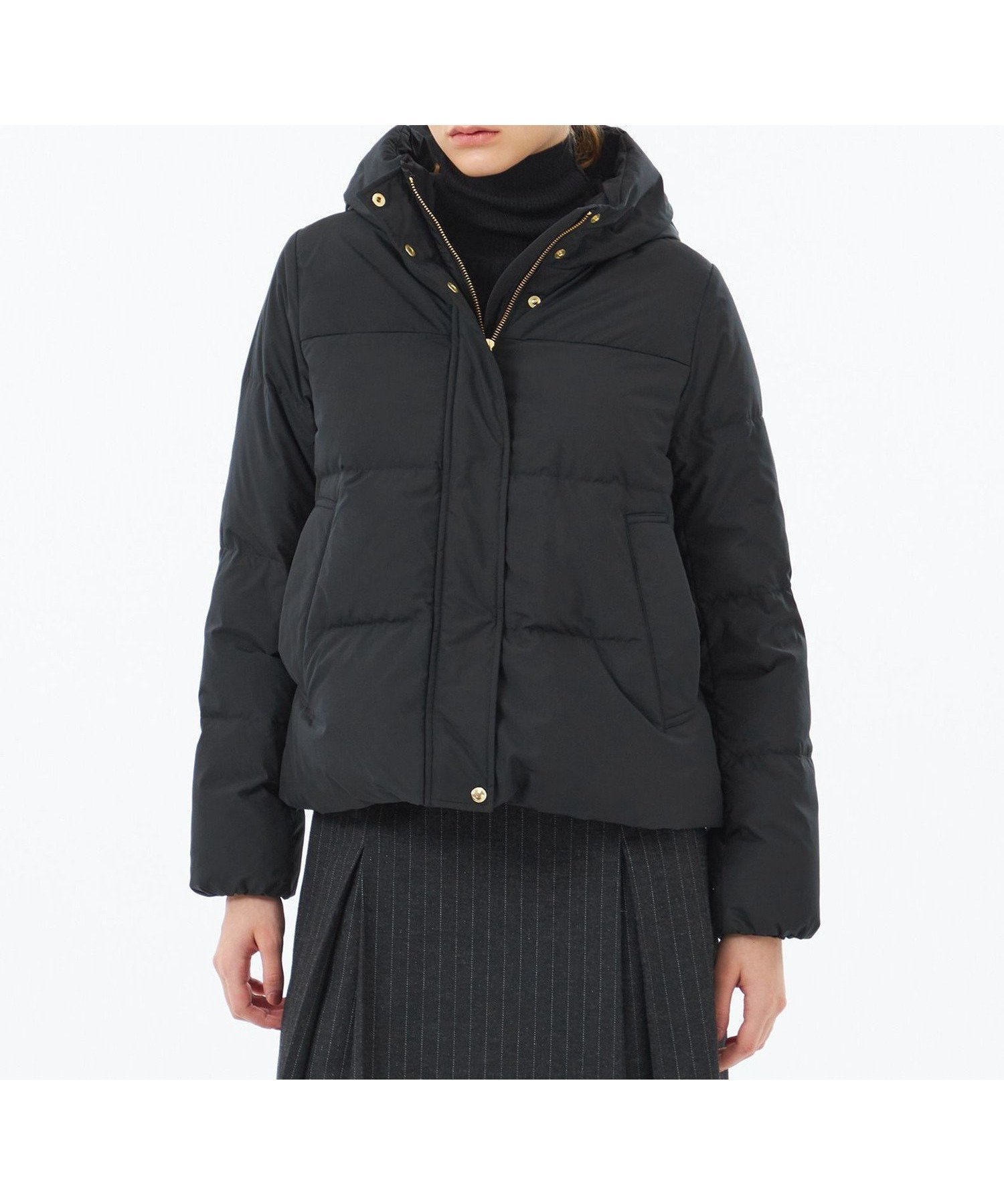 【マッキントッシュ フィロソフィー/MACKINTOSH PHILOSOPHY】の【WEB 一部店舗限定】フーデッドショートダウン インテリア・キッズ・メンズ・レディースファッション・服の通販 founy(ファニー) 　ファッション　Fashion　レディースファッション　Fashion for Women　おすすめ　Recommended / Our Picks　コンパクト　Compact, Small Size　エレガント 上品　Elegant　冬　Winter / This Winter　ブラック|ID: prp329100004793996 ipo3291000000034934816