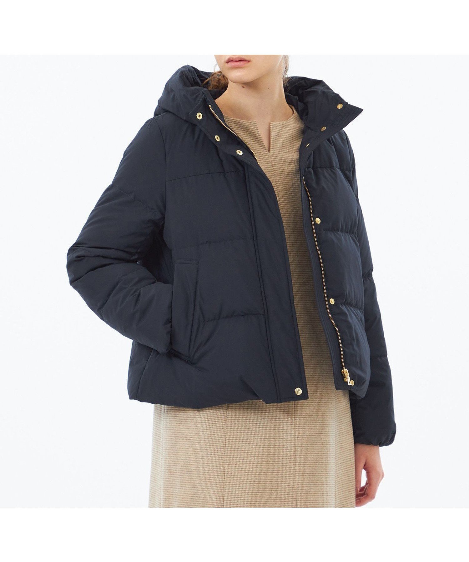 【マッキントッシュ フィロソフィー/MACKINTOSH PHILOSOPHY】の【WEB 一部店舗限定】フーデッドショートダウン インテリア・キッズ・メンズ・レディースファッション・服の通販 founy(ファニー) 　ファッション　Fashion　レディースファッション　Fashion for Women　おすすめ　Recommended / Our Picks　コンパクト　Compact, Small Size　エレガント 上品　Elegant　冬　Winter / This Winter　ネイビー|ID: prp329100004793996 ipo3291000000034934818