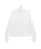 【ピエロ/Pierrot】の【静電気防止】シアーカフス/タートルネックドッキングカットソー 人気、トレンドファッション・服の通販 founy(ファニー) ファッション Fashion レディースファッション Fashion for Women トップス・カットソー Cut & Sew Tops カットソー・ベーシックTシャツ Cut-and-Sewn Tops / Stretch Tees & Basics タートルネック・ハイネックトップス Turtlenecks & High-Neck Tops とろみ Fluid, Flowy Fabric インナー Innerwear カフス Cuff Design コンパクト Compact, Small Size シアー Sheer, See-Through シャーリング Shirring, Ruched パール Pearl, Pearl Accent フェザー Feather, Feather Detail フレア Flare, Flared ベスト Vest, Waistcoat ボトム Bottoms, Lower Wear thumbnail シアーカフス/オフホワイト|ID: prp329100004794013 ipo3291000000034902213