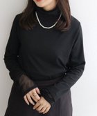 【ピエロ/Pierrot】の【静電気防止】シアーカフス/タートルネックドッキングカットソー 人気、トレンドファッション・服の通販 founy(ファニー) ファッション Fashion レディースファッション Fashion for Women トップス・カットソー Cut & Sew Tops カットソー・ベーシックTシャツ Cut-and-Sewn Tops / Stretch Tees & Basics タートルネック・ハイネックトップス Turtlenecks & High-Neck Tops とろみ Fluid, Flowy Fabric インナー Innerwear カフス Cuff Design コンパクト Compact, Small Size シアー Sheer, See-Through シャーリング Shirring, Ruched パール Pearl, Pearl Accent フェザー Feather, Feather Detail フレア Flare, Flared ベスト Vest, Waistcoat ボトム Bottoms, Lower Wear thumbnail シアーカフス/ブラック|ID: prp329100004794013 ipo3291000000034902214