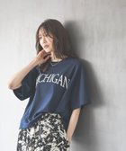 【グローバルワーク/GLOBAL WORK】のヘビロッTEEワイドプリント半袖/289396 人気、トレンドファッション・服の通販 founy(ファニー) ファッション Fashion レディースファッション Fashion for Women トップス・カットソー Cut & Sew Tops カーゴパンツ Cargo Pants, Utility Pants スリット Slit, Slit Detail デニム Denim, Jeans Material ネックレス Necklace, Pendant Necklace パール Pearl, Pearl Accent プリント Print, Printed Pattern ワイド Wide, Wide Fit 半袖 Short Sleeve, Half Sleeve 吸水 Absorbent, Quick-Dry thumbnail ネイビーBIGロゴ88|ID: prp329100004794015 ipo3291000000034784329