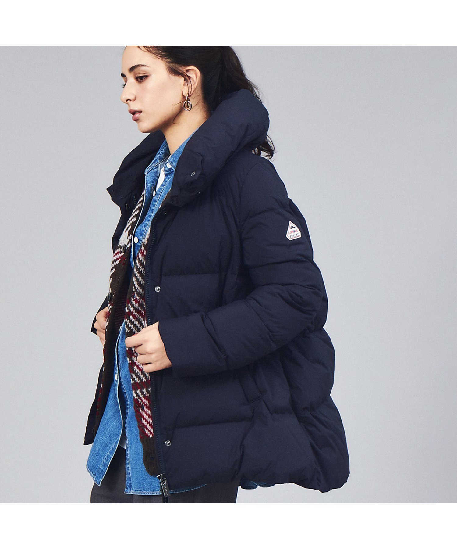 【ルージュヴィフラクレ/Rouge vif la cle】の【PYRENEX / ピレネックス】ELAURA2 / エローラ2 / ダウンジ インテリア・キッズ・メンズ・レディースファッション・服の通販 founy(ファニー) 　ファッション　Fashion　レディースファッション　Fashion for Women　エレガント 上品　Elegant　ジャケット　Jacket, Outerwear　ダウン　Down, Puffer　ドット　Polka Dot, Dot Pattern　ドロップ　Drop Shoulder, Dropped Style　人気　Popular, Best Seller　フランス　France, French　フレア　Flare, Flared　フロント　Front, Front Design　プレミアム　Premium, High-End　ボトム　Bottoms, Lower Wear　防寒　Cold Protection, Winter-Ready　マフラー　Scarf, Muffler　ミドル　Middle Length, Mid Height　ラウンド　Round, Round Neck　リラックス　Relax, Relaxed Fit　ネイビー|ID: prp329100004794019 ipo3291000000034925308