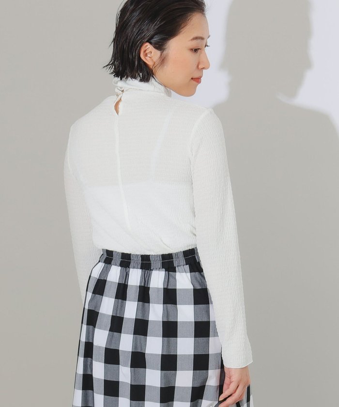 【ビームス ウイメン/BEAMS】のジャカード タートルネック カットソー インテリア・キッズ・メンズ・レディースファッション・服の通販 founy(ファニー) https://founy.com/ ファッション Fashion レディースファッション Fashion for Women トップス・カットソー Cut & Sew Tops カットソー・ベーシックTシャツ Cut-and-Sewn Tops / Stretch Tees & Basics タートルネック・ハイネックトップス Turtlenecks & High-Neck Tops カットソー Cut and Sewn Top シンプル Simple, Minimal ジャカード/ジャガード Jacquard, Woven Pattern センター Center, Center Line タートルネック Turtleneck, High Neck デニム Denim, Jeans Material フィット Fit, Slim Fit フレア Flare, Flared 再入荷 Restock / Back in Stock おすすめ Recommended / Our Picks エレガント 上品 Elegant |ID: prp329100004794048 ipo3291000000034784573