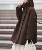 【ノーブル / スピック&スパン/NOBLE / Spick & Span】の《追加・WEB限定カラー》スタンドカラーオーバーコート ブラウン|ID: prp329100004794064 ipo3291000000035070718