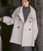 【ノーブル / スピック&スパン/NOBLE / Spick & Span】の《追加・WEB限定カラー》スタンドカラーオーバーコート ベージュ A|ID: prp329100004794064 ipo3291000000035070721