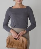 【リラクロ/relaclo】のmitis/スクエアネック細リブロンT チャコール|ID: prp329100004794073 ipo3291000000034784696