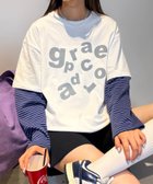 【チャオパニックティピー/CIAOPANIC TYPY】の【UNISEX】レイヤードボーダーロゴロンTEE ホワイト|ID: prp329100004794085 ipo3291000000034784745