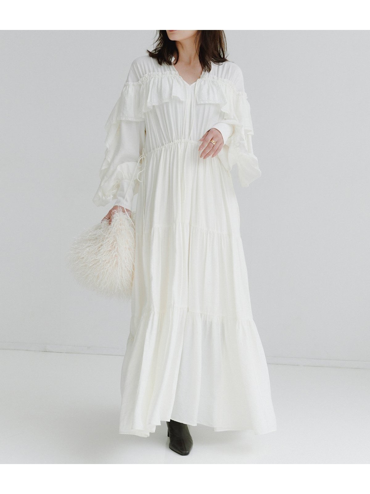 【アニュアンス/anuans】のリンクルラッフルワンピース 人気、トレンドファッション・服の通販 founy(ファニー) ファッション Fashion レディースファッション Fashion for Women ワンピース Dresses クラシカル Classical, Vintage-Inspired バランス Balance, Style Balance フェミニン Feminine, Girly ヨーク Yoke, Yoke Design ラッフル Ruffle, Frill リラックス Relax, Relaxed Fit other-1|ID: prp329100004794086 ipo3291000000034784749