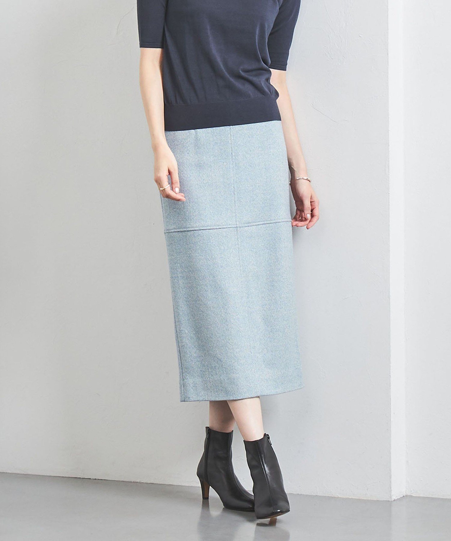 【ユナイテッドアローズ/UNITED ARROWS】の3COL メランジ ツイード タイトロングスカート 人気、トレンドファッション・服の通販 founy(ファニー) ファッション Fashion レディースファッション Fashion for Women スカート Skirts ロングスカート Long Skirts / Maxi & Midi Skirts 切替 Switching, Contrast Panel セットアップ Set-Up, Coordinated Outfit ツイード Twill, Twill Weave フィット Fit, Slim Fit ベスト Vest, Waistcoat ミックス Mix, Mixed Style メランジ Melange, Mixed Yarn ワーク Workwear, Utility Style アウトレット Outlet / Clearance おすすめ Recommended / Our Picks other-1|ID: prp329100004794089 ipo3291000000034784780