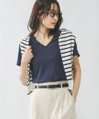 【グローバルワーク/GLOBAL WORK】のFffit エフィット/やみつきストレッチVネックT/291138 人気、トレンドファッション・服の通販 founy(ファニー) ファッション Fashion レディースファッション Fashion for Women トップス・カットソー Cut & Sew Tops Vネックトップス V-Neck Tops / V-Cut Neckline Shirts インナー Innerwear サロペット Overalls, Salopette ジャケット Jacket, Outerwear ストレッチ Stretch, Stretchy Fabric デコルテ Décolleté, Neckline フィット Fit, Slim Fit 吸水 Absorbent, Quick-Dry thumbnail ネイビー88|ID: prp329100004794096 ipo3291000000034784825