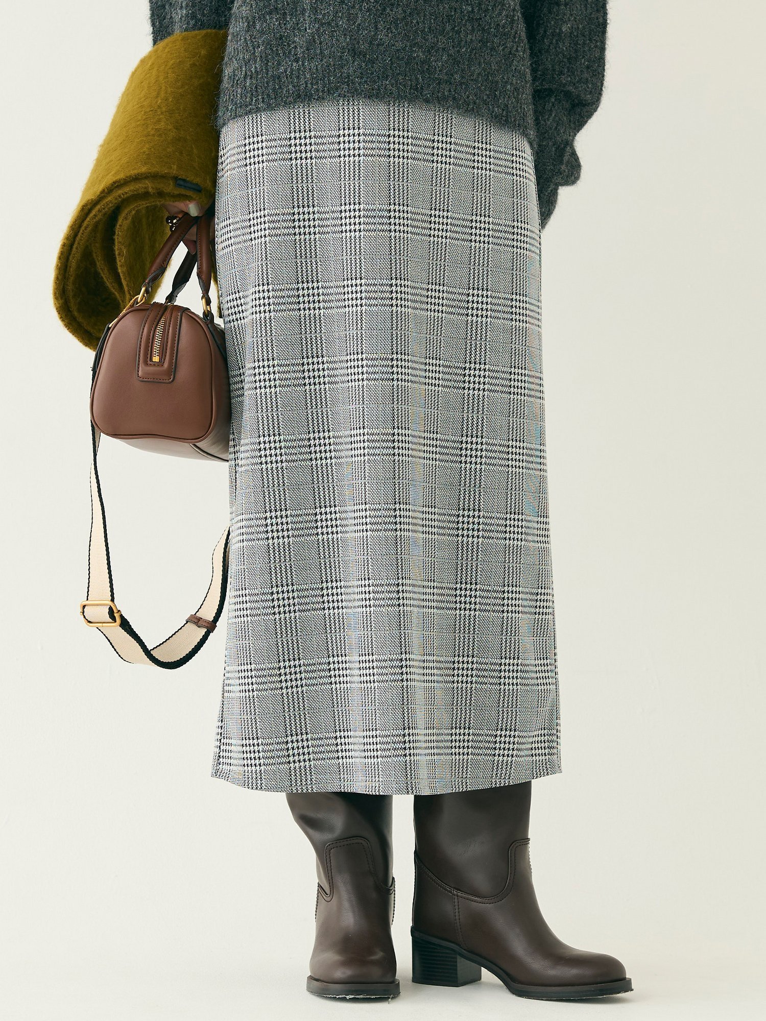 【コカ/COCA】のジャカードIラインスカート インテリア・キッズ・メンズ・レディースファッション・服の通販 founy(ファニー) ファッション Fashion レディースファッション Fashion for Women スカート Skirts ショート Short, Short Length シンプル Simple, Minimal ジャカード/ジャガード Jacquard, Woven Pattern ジャケット Jacket, Outerwear スウェット / スエット Sweatshirt, Sweatwear スリット Slit, Slit Detail チェック Check, Plaid, Tartan ポケット Pocket, Pocket Detail ロング Long, Long-Length A/W・秋冬 Autumn/Winter おすすめ Recommended / Our Picks エレガント 上品 Elegant 2025年 2025 2025-2026秋冬・A/W Autumn/Winter 2025–26 AW25–26 B|ID: prp329100004794102 ipo3291000000034842987