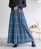 【レイジブルー/RAGEBLUE】の【WOMENS】選べる着丈/Wベルトキルトチェックプリーツスカート ブルー85|ID: prp329100004794105 ipo3291000000034784868