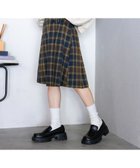【レイジブルー/RAGEBLUE】の【WOMENS】選べる着丈/Wベルトキルトチェックプリーツスカート ブラウン52|ID: prp329100004794105 ipo3291000000034881743