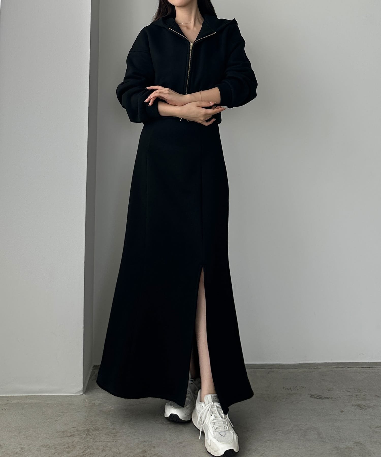 【ジュノア/JUNOAH】のLouere 裏起毛スウェットショートパーカー+スリットマーメイドスカートSET 人気、トレンドファッション・服の通販 founy(ファニー) ファッション Fashion レディースファッション Fashion for Women セットアップ Matching Sets スカート・ミニ/ミディ/マキシ Skirts / Mini, Midi & Maxi Skirts other-1|ID: prp329100004794111 ipo3291000000034820312