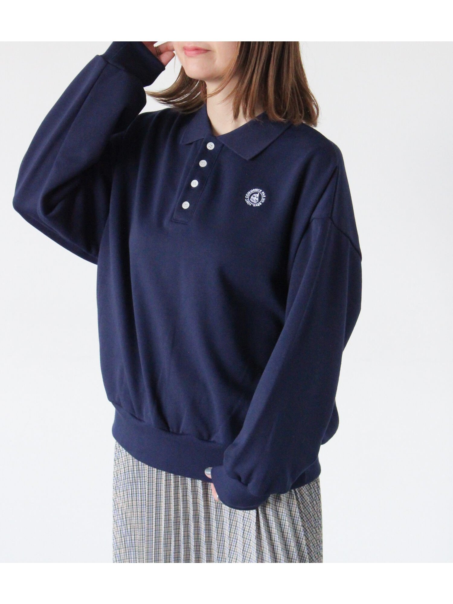 【テチチ/Te chichi】のポロ裏毛プルオーバー《2025spring catalog item》 インテリア・キッズ・メンズ・レディースファッション・服の通販 founy(ファニー) 雑誌掲載アイテム Magazine Picks & Fashion Features ファッション雑誌 Fashion Magazines スプリング SPRiNG ファッション Fashion レディースファッション Fashion for Women トップス・カットソー Cut & Sew Tops カジュアルプルオーバー・ニットトップス Pullovers & Knit Tops / Casual Pullovers 2025年 2025 2025春夏・S/S Spring/Summer 2025 SS25 スポーティ Sporty, Casual Athletic プリント Print, Printed Pattern ポロシャツ Polo Shirt, Collared Tee ワンポイント One Point, Statement Accent 定番 Standard, Basic Item 雑誌 Magazine, Fashion Magazine ネイビー|ID: prp329100004794119 ipo3291000000034784947