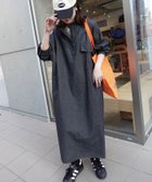 【コーナーズ/CORNERS】の【CORNERS by KR】デニムヘンリーネックワンピース ブラック|ID: prp329100004794127 ipo3291000000035088839