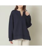 【イッツデモ/ITS' DEMO】の【手洗い可】キーネックプルオーバー ネイビー|ID: prp329100004794135 ipo3291000000034785052