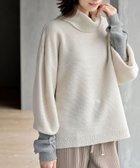 【アールピーエス/rps】のアームウォーマーレイヤー風タートルニットチュニック 人気、トレンドファッション・服の通販 founy(ファニー) ファッション Fashion レディースファッション Fashion for Women トップス・カットソー Cut & Sew Tops ニット Knit Tops & Sweaters シンプル Simple, Minimal ドッキング Docking, Mixed Material 防寒 Cold Protection, Winter-Ready thumbnail アイボリー|ID: prp329100004794138 ipo3291000000034785061
