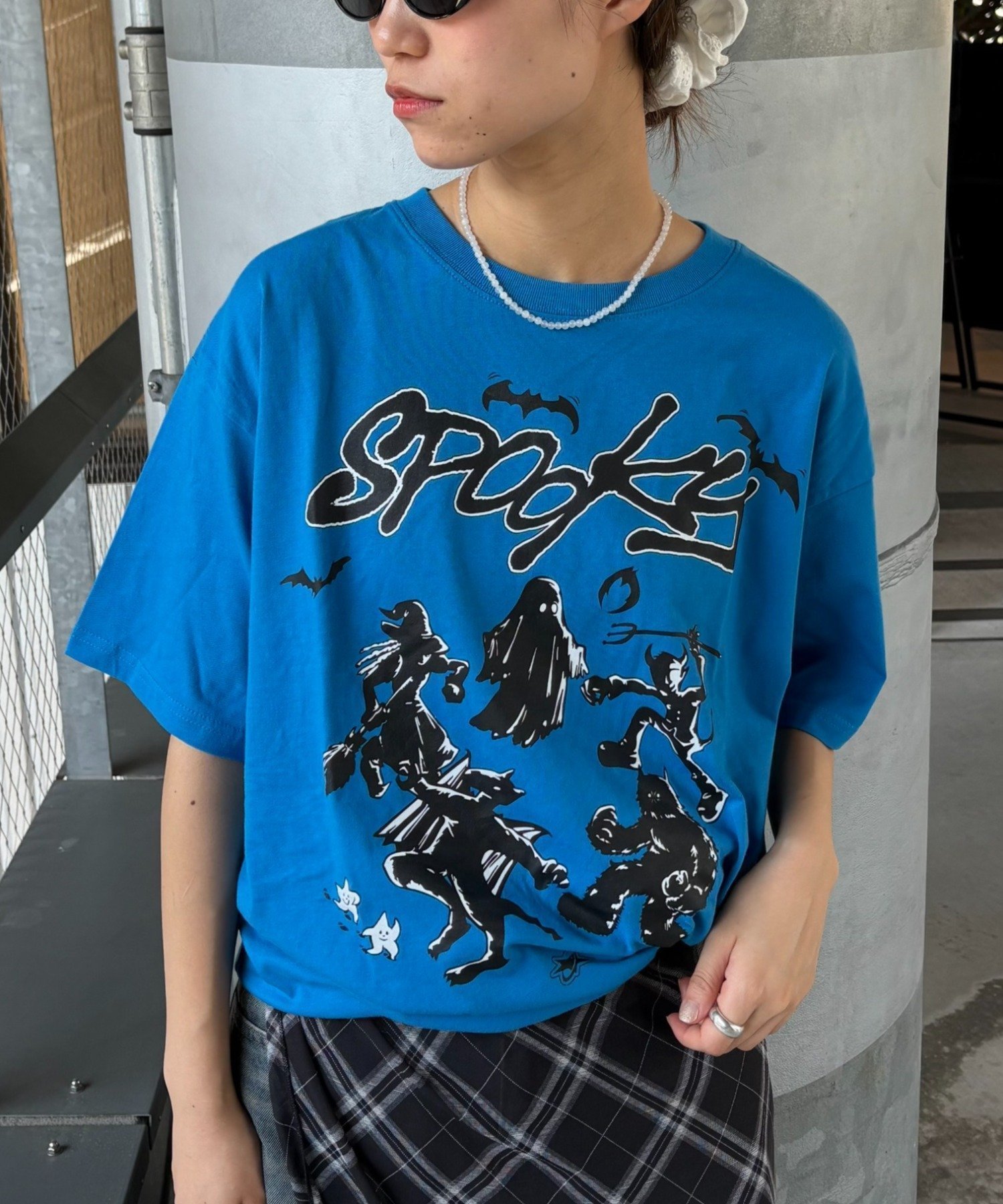 【チャオパニックティピー/CIAOPANIC TYPY】の【OddStudio】アソートグラフィックデザインTEE インテリア・キッズ・メンズ・レディースファッション・服の通販 founy(ファニー) 　ファッション　Fashion　レディースファッション　Fashion for Women　スラックス　Slacks, Dress Pants　デニム　Denim, Jeans Material　ハーフ　Half, Half-Length　プリント　Print, Printed Pattern　おすすめ　Recommended / Our Picks　ブルー|ID: prp329100004794142 ipo3291000000034890926