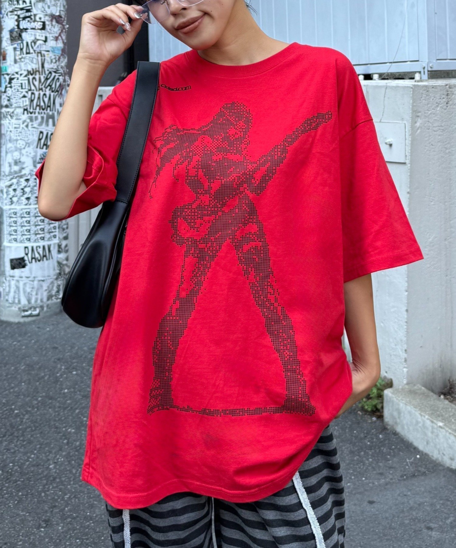 【チャオパニックティピー/CIAOPANIC TYPY】の【OddStudio】アソートグラフィックデザインTEE インテリア・キッズ・メンズ・レディースファッション・服の通販 founy(ファニー) 　ファッション　Fashion　レディースファッション　Fashion for Women　スラックス　Slacks, Dress Pants　デニム　Denim, Jeans Material　ハーフ　Half, Half-Length　プリント　Print, Printed Pattern　おすすめ　Recommended / Our Picks　レッド|ID: prp329100004794142 ipo3291000000034890932