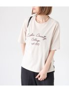 【テチチ/Te chichi】の【接触冷感】刺繍ロゴTシャツ ベージュ|ID: prp329100004794157 ipo3291000000034785165