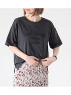 【テチチ/Te chichi】の【接触冷感】刺繍ロゴTシャツ チャコールグレー|ID: prp329100004794157 ipo3291000000034785168