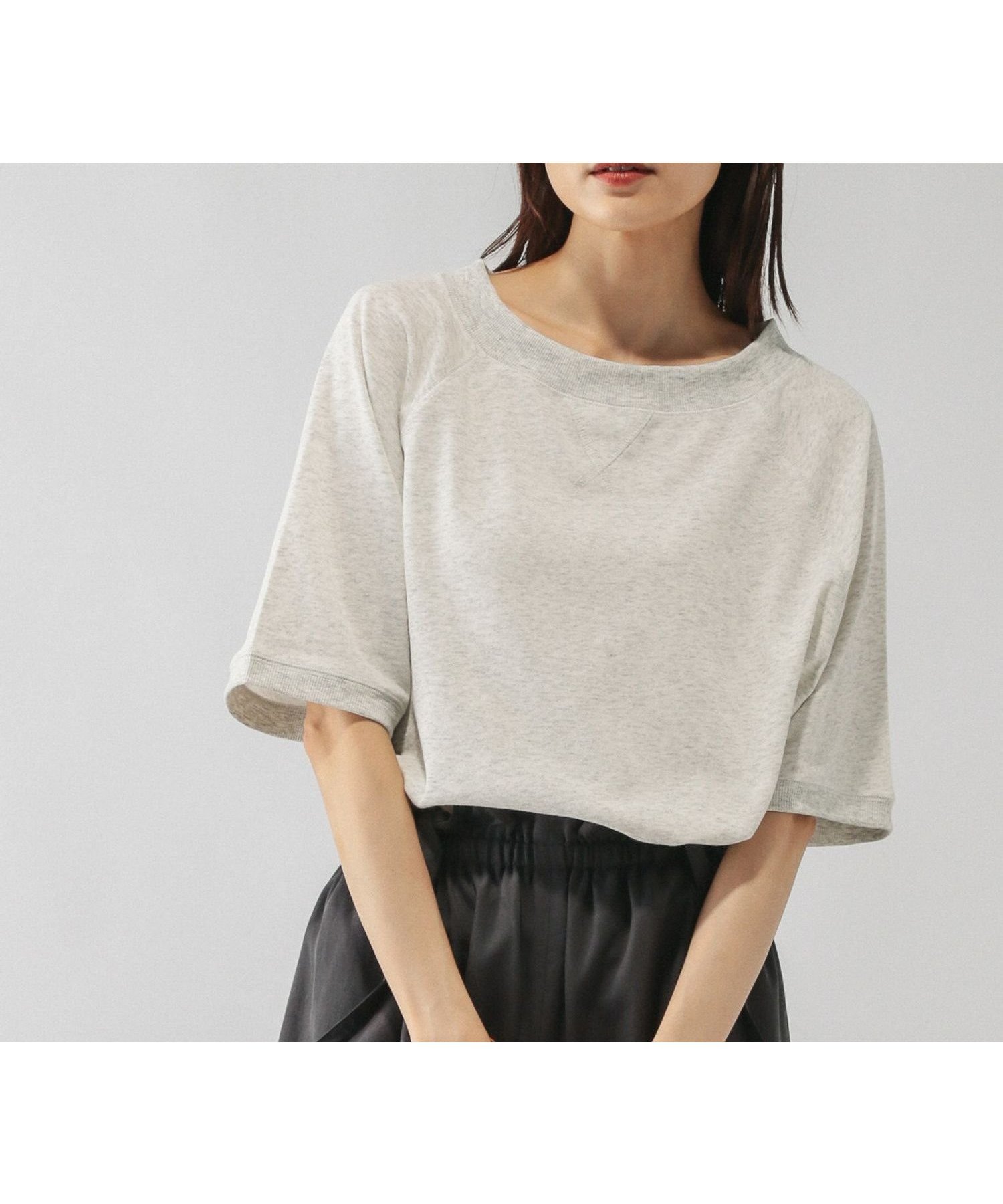 【グローバルワーク/GLOBAL WORK】の乾きやすいラグラン6分袖/579375 インテリア・キッズ・メンズ・レディースファッション・服の通販 founy(ファニー) ファッション Fashion レディースファッション Fashion for Women トップス・カットソー Cut & Sew Tops スリーブ Sleeve, Long Sleeve / Short Sleeve ワイド Wide, Wide Fit エレガント 上品 Elegant 楽ちん Easy Fit, Comfortable 杢グレー12|ID: prp329100004794160 ipo3291000000034785179