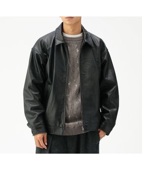 【ビームス/BEAMS / MEN】のワイドフィット レザー ジップブルゾン 人気、トレンドファッション・服の通販 founy(ファニー) ファッション Fashion メンズファッション Fashion for Men カフス Cuff Design スタイリッシュ Stylish, Fashionable バランス Balance, Style Balance フィット Fit, Slim Fit ワイド Wide, Wide Fit |ID:prp329100004794181