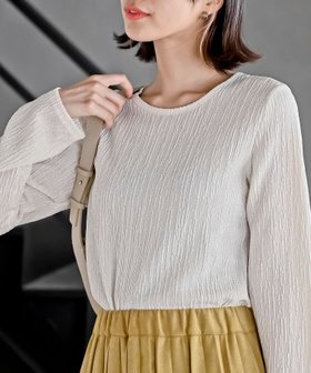 【アールピーエス/rps】のシャイニージャガードカットソー 人気、トレンドファッション・服の通販 founy(ファニー) ファッション Fashion レディースファッション Fashion for Women トップス・カットソー Cut & Sew Tops カットソー・ベーシックTシャツ Cut-and-Sewn Tops / Stretch Tees & Basics インナー Innerwear カットソー Cut and Sewn Top シンプル Simple, Minimal ストライプ Stripe, Striped Pattern ストレッチ Stretch, Stretchy Fabric エレガント 上品 Elegant 再入荷 Restock / Back in Stock |ID:prp329100004794191