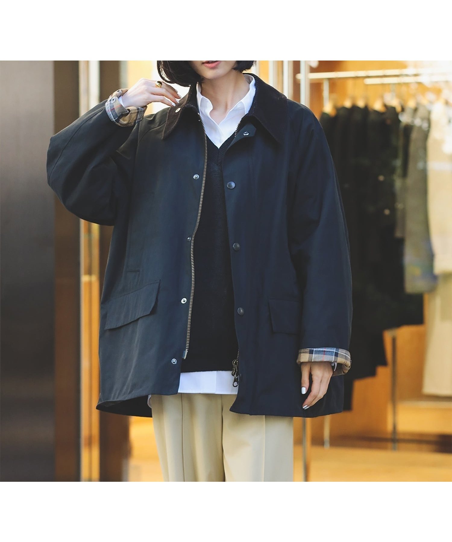 【デミルクス ビームス/Demi-Luxe BEAMS】の【別注】Barbour / BEDALE ジャケット 人気、トレンドファッション・服の通販 founy(ファニー) ファッション Fashion レディースファッション Fashion for Women アウター Coat / Outerwear Collection レディースジャケット・軽アウター Jackets アウトドア Outdoor Clothing インナー Innerwear コーデュロイ Corduroy, Cord Fabric ジャケット Jacket, Outerwear チェック Check, Plaid, Tartan デニム Denim, Jeans Material トレンド Trend, Trending Now 人気 Popular, Best Seller ピーチ Peach, Soft Touch フラップ Flap, Flap Pocket ポケット Pocket, Pocket Detail 別注 Limited Edition, Custom Order other-1|ID: prp329100004794201 ipo3291000000034785375