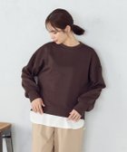 【コムサイズム/COMME CA ISM】のダンボールニット トレーナー / セットアップ対応 人気、トレンドファッション・服の通販 founy(ファニー) ファッション Fashion レディースファッション Fashion for Women トップス・カットソー Cut & Sew Tops ニット Knit Tops & Sweaters シンプル Simple, Minimal スリット Slit, Slit Detail セットアップ Set-Up, Coordinated Outfit トレーナー Sweatshirt, Trainer ワイド Wide, Wide Fit thumbnail ダークブラウン|ID: prp329100004794235 ipo3291000000034785560
