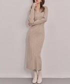 【セゾンドパピヨン/SAISON DE PAPILLON】のベルト付きジョニーカラーランダムリブ編みニットワンピース 人気、トレンドファッション・服の通販 founy(ファニー) ファッション Fashion レディースファッション Fashion for Women ワンピース Dresses ニットワンピース Knit Dresses ベルト&ウエストマーク Belts & Waist Accessories エレガント 上品 Elegant クール Cool, Chic シンプル Simple, Minimal ジャケット Jacket, Outerwear スリット Slit, Slit Detail デコルテ Décolleté, Neckline ドレス Dress, One-Piece 長袖 Long Sleeve, Full Sleeve フィット Fit, Slim Fit マキシ Maxi, Full Length ミックス Mix, Mixed Style 無地 Plain, Solid Color ロング Long, Long-Length おすすめ Recommended / Our Picks thumbnail ベージュ|ID: prp329100004794237 ipo3291000000035184901