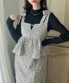 【ジュノア/JUNOAH】のMeiru 肩リボンキャミワンピース グレー|ID: prp329100004794242 ipo3291000000034948319