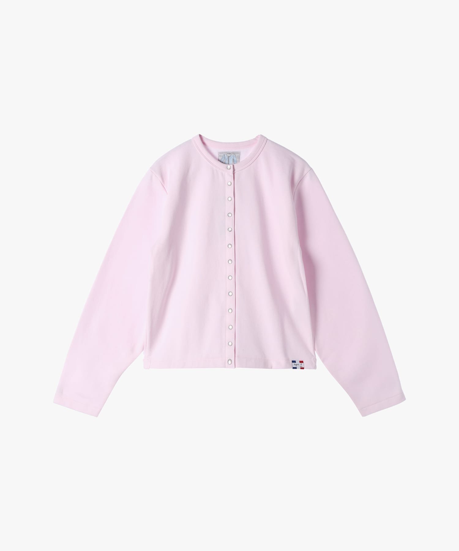 【アニエスベー ファム/agnes b. FEMME】のオーガニックコットン メルトン 長袖 カーディガンプレッション Le Classique 人気、トレンドファッション・服の通販 founy(ファニー) 　ファッション　Fashion　レディースファッション　Fashion for Women　トップス・カットソー　Cut & Sew Tops　カーディガン・羽織り　Layered Style Cardigans　カーディガン　Cardigan, Knitwear　シンプル　Simple, Minimal　フェミニン　Feminine, Girly　フランス　France, French　フロント　Front, Front Design　メルトン　Melton, Heavy Wool　長袖　Long Sleeve, Full Sleeve　 other-1|ID: prp329100004794249 ipo3291000000034949139