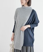 【アールピーエス/rps】の編地切替バイカラーニットチュニック 人気、トレンドファッション・服の通販 founy(ファニー) ファッション Fashion レディースファッション Fashion for Women トップス・カットソー Cut & Sew Tops ニット Knit Tops & Sweaters アシンメトリー Asymmetrical Style チュニック Tunic, Long Top ハイネック High Neck, Mock Neck フォルム Silhouette, Form ロング Long, Long-Length ワイド Wide, Wide Fit 再入荷 Restock / Back in Stock 切替 Switching, Contrast Panel thumbnail 杢グレー|ID: prp329100004794254 ipo3291000000034824568