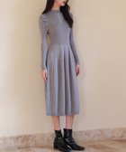 【セゾンドパピヨン/SAISON DE PAPILLON】のプチハイネックミモレ丈ワンピース 人気、トレンドファッション・服の通販 founy(ファニー) ファッション Fashion レディースファッション Fashion for Women ワンピース Dresses コンシャス Conscious, Bodycon コンパクト Compact, Small Size シンプル Simple, Minimal スリット Slit, Slit Detail スリーブ Sleeve, Long Sleeve / Short Sleeve ドッキング Docking, Mixed Material パール Pearl, Pearl Accent フィット Fit, Slim Fit フェミニン Feminine, Girly フロント Front, Front Design プリーツ Pleats, Pleated ランダム Random, Irregular ロング Long, Long-Length エレガント 上品 Elegant thumbnail グレー|ID: prp329100004794257 ipo3291000000034785688