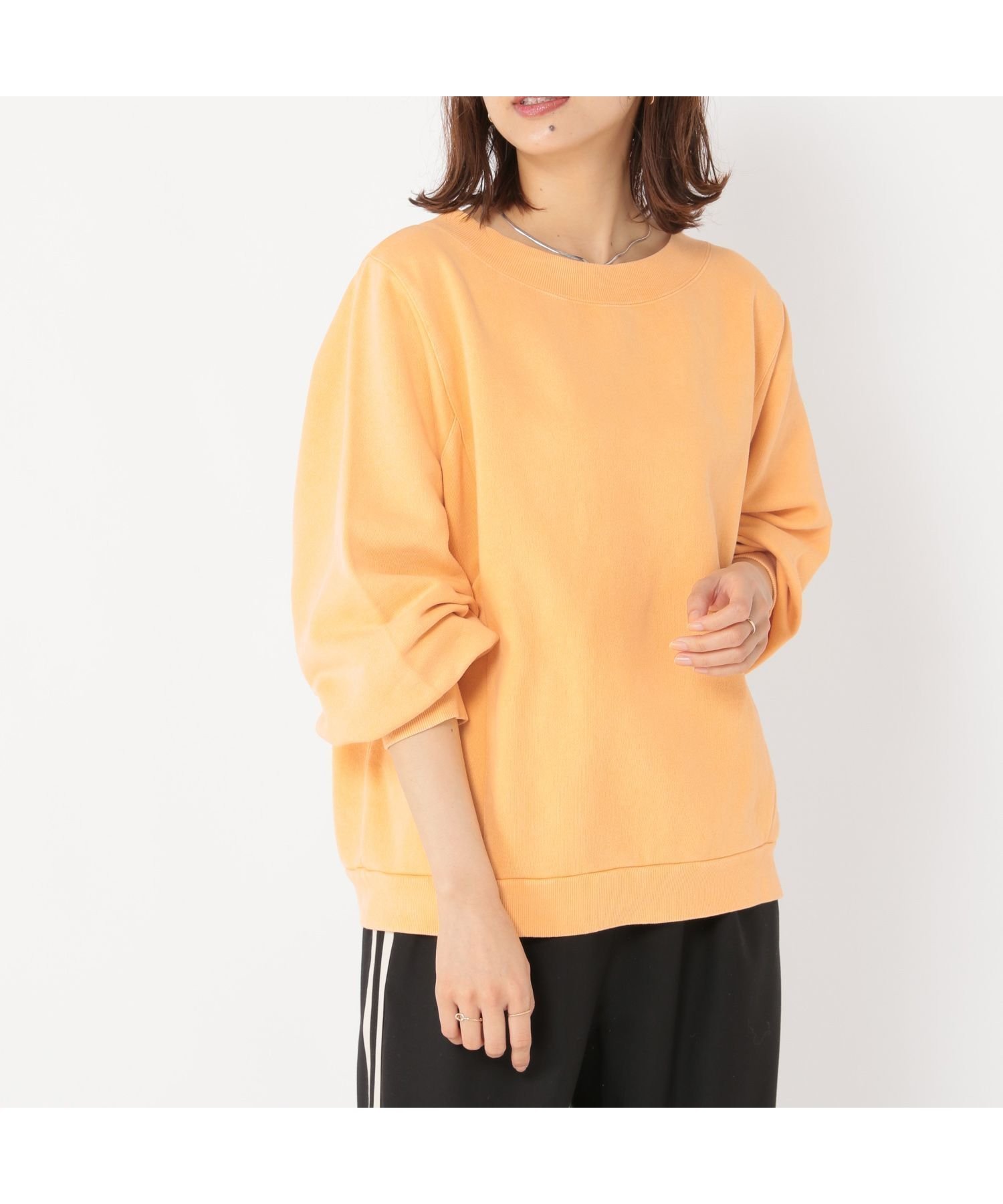 【スタディオ クリップ/studio CLIP】のパネル切り替えボートネックプルオーバー インテリア・キッズ・メンズ・レディースファッション・服の通販 founy(ファニー) 　ファッション　Fashion　レディースファッション　Fashion for Women　トップス・カットソー　Cut & Sew Tops　カジュアルプルオーバー・ニットトップス　Pullovers & Knit Tops / Casual Pullovers　おすすめ　Recommended / Our Picks　インナー　Innerwear　トレンド　Trend, Trending Now　A/W・秋冬　Autumn/Winter　オレンジ40|ID: prp329100004794258 ipo3291000000034785701