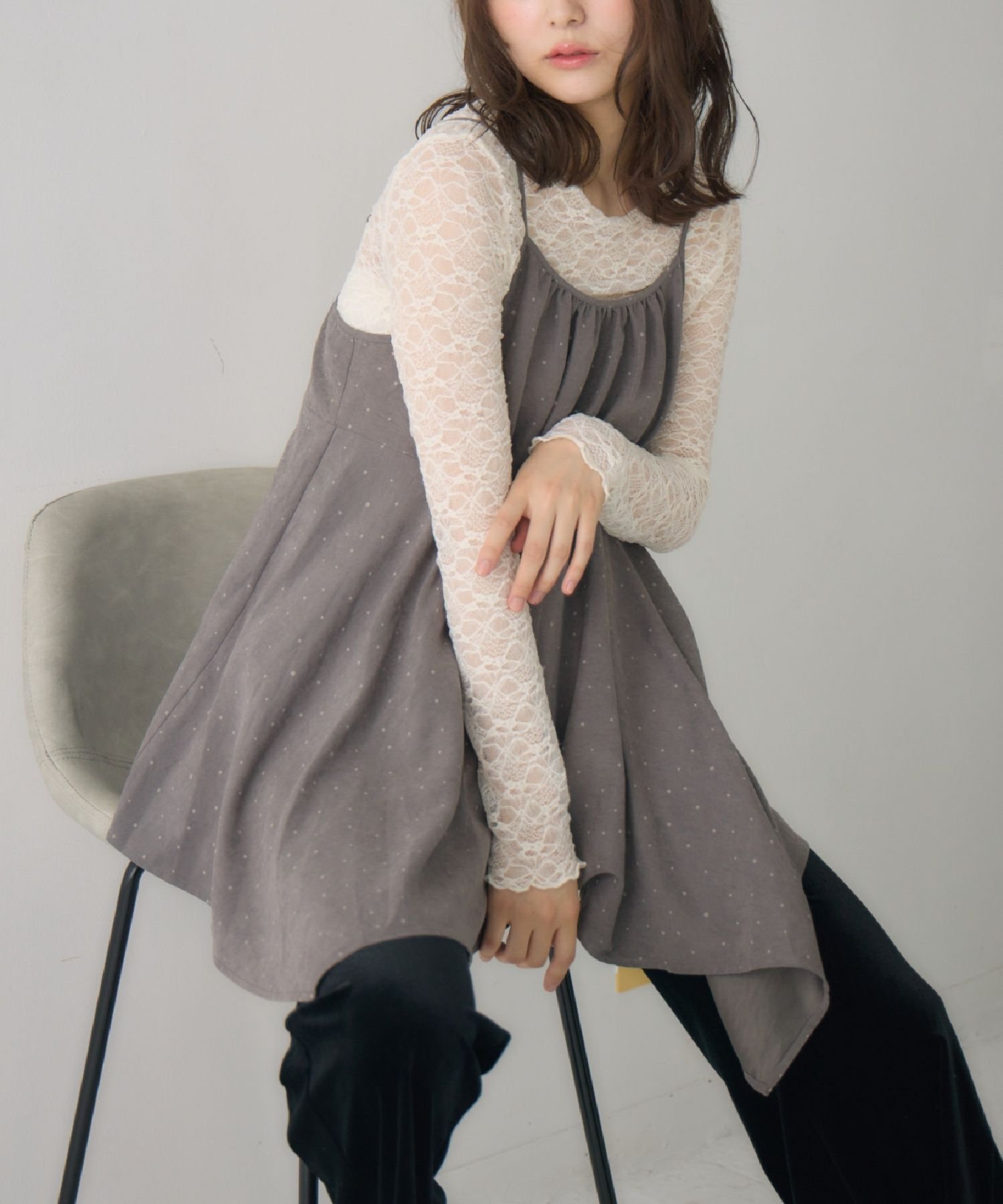 【レトロガール/RETRO GIRL】のイレヘムチュニックキャミOP 人気、トレンドファッション・服の通販 founy(ファニー) ファッション Fashion レディースファッション Fashion for Women トップス・カットソー Cut & Sew Tops キャミソール&ノースリーブ Camisoles & Sleeveless Tops ワンピース Dresses チュニック Tunic Tops & Dresses イレヘム Irregular Hemline シアー Sheer, See-Through タンク Tank Top, Sleeveless Top デニム Denim, Jeans Material トレンド Trend, Trending Now ビスチェ Bustier, Corset Top ベーシック Basic, Essential レース Lace, Lace Fabric ワンポイント One Point, Statement Accent other-1|ID: prp329100004794277 ipo3291000000034870893