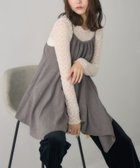【レトロガール/RETRO GIRL】のイレヘムチュニックキャミOP 人気、トレンドファッション・服の通販 founy(ファニー) ファッション Fashion レディースファッション Fashion for Women トップス・カットソー Cut & Sew Tops キャミソール&ノースリーブ Camisoles & Sleeveless Tops ワンピース Dresses チュニック Tunic Tops & Dresses イレヘム Irregular Hemline シアー Sheer, See-Through タンク Tank Top, Sleeveless Top デニム Denim, Jeans Material トレンド Trend, Trending Now ビスチェ Bustier, Corset Top ベーシック Basic, Essential レース Lace, Lace Fabric ワンポイント One Point, Statement Accent thumbnail グレー/柄|ID: prp329100004794277 ipo3291000000034870894