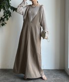 【ドゥドゥ/DouDou】の【新色追加/前後2WAYで着られる】深Vワンピース 人気、トレンドファッション・服の通販 founy(ファニー) ファッション Fashion レディースファッション Fashion for Women ワンピース Dresses インナー Innerwear スマート Smart, Elegant ダブル Double, Double-Breasted フレア Flare, Flared フロント Front, Front Design S/S・春夏 SS, Spring/Summer, Warm Season 再入荷 Restock / Back in Stock 夏 Summer 2026年 2026 thumbnail ベージュ|ID: prp329100004794291 ipo3291000000034843889