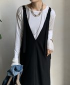 【ドゥドゥ/DouDou】の【新色追加/前後2WAYで着られる】深Vワンピース 人気、トレンドファッション・服の通販 founy(ファニー) ファッション Fashion レディースファッション Fashion for Women ワンピース Dresses インナー Innerwear スマート Smart, Elegant ダブル Double, Double-Breasted フレア Flare, Flared フロント Front, Front Design S/S・春夏 SS, Spring/Summer, Warm Season 再入荷 Restock / Back in Stock 夏 Summer 2026年 2026 thumbnail ブラック|ID: prp329100004794291 ipo3291000000034843893