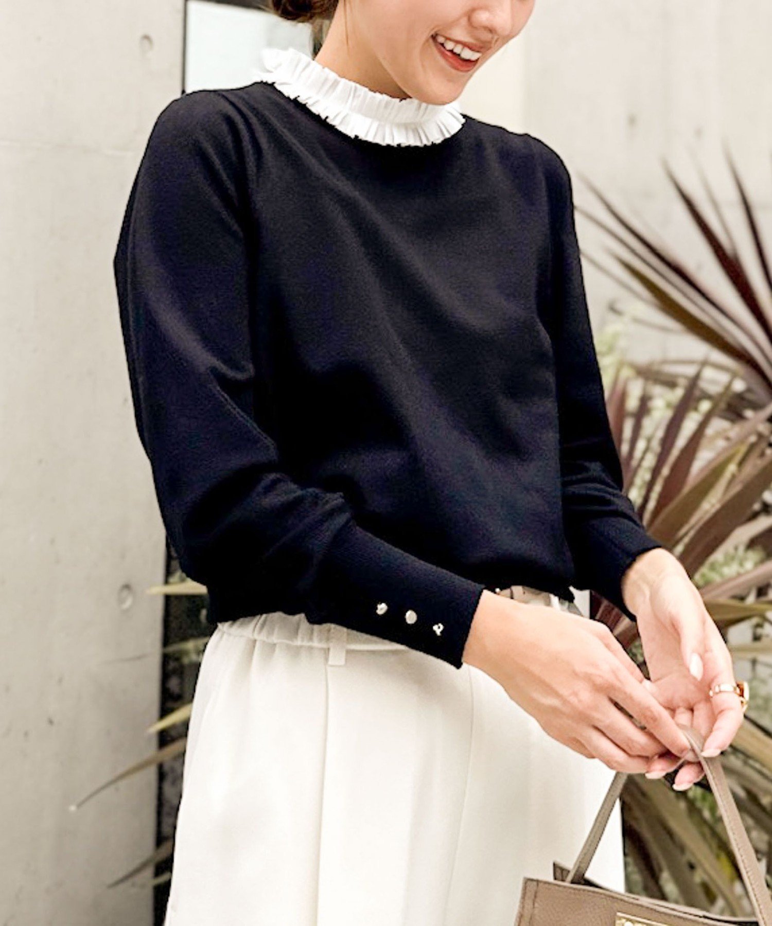 【ノーリーズ/NOLLEY'S】のプリーツ衿取り外しプルオーバーニット 人気、トレンドファッション・服の通販 founy(ファニー) 　ファッション　Fashion　レディースファッション　Fashion for Women　トップス・カットソー　Cut & Sew Tops　ニット　Knit Tops & Sweaters　カジュアルプルオーバー・ニットトップス　Pullovers & Knit Tops / Casual Pullovers　オレンジ　Orange　シンプル　Simple, Minimal　ストレッチ　Stretch, Stretchy Fabric　プリーツ　Pleats, Pleated　おすすめ　Recommended / Our Picks　夏　Summer　ビジネス 仕事 通勤　Business / Work / Commuting　2025年　2025　2025-2026秋冬・A/W　Autumn/Winter 2025–26 AW25–26　 other-1|ID: prp329100004794292 ipo3291000000035163642