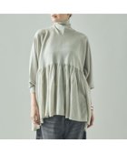 【カレンソロジー/Curensology】のハイネックギャザーニットプルオーバー 人気、トレンドファッション・服の通販 founy(ファニー) ファッション Fashion レディースファッション Fashion for Women トップス・カットソー Cut & Sew Tops ニット Knit Tops & Sweaters カジュアルプルオーバー・ニットトップス Pullovers & Knit Tops / Casual Pullovers エレガント 上品 Elegant ギャザー Gathered, Ruffled デニム Denim, Jeans Material ハイネック High Neck, Mock Neck バランス Balance, Style Balance フレア Flare, Flared ワイド Wide, Wide Fit 冬 Winter / This Winter thumbnail オフホワイト05|ID: prp329100004794294 ipo3291000000034785934