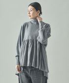 【カレンソロジー/Curensology】のハイネックギャザーニットプルオーバー 人気、トレンドファッション・服の通販 founy(ファニー) ファッション Fashion レディースファッション Fashion for Women トップス・カットソー Cut & Sew Tops ニット Knit Tops & Sweaters カジュアルプルオーバー・ニットトップス Pullovers & Knit Tops / Casual Pullovers エレガント 上品 Elegant ギャザー Gathered, Ruffled デニム Denim, Jeans Material ハイネック High Neck, Mock Neck バランス Balance, Style Balance フレア Flare, Flared ワイド Wide, Wide Fit 冬 Winter / This Winter thumbnail トップグレー19|ID: prp329100004794294 ipo3291000000034785936
