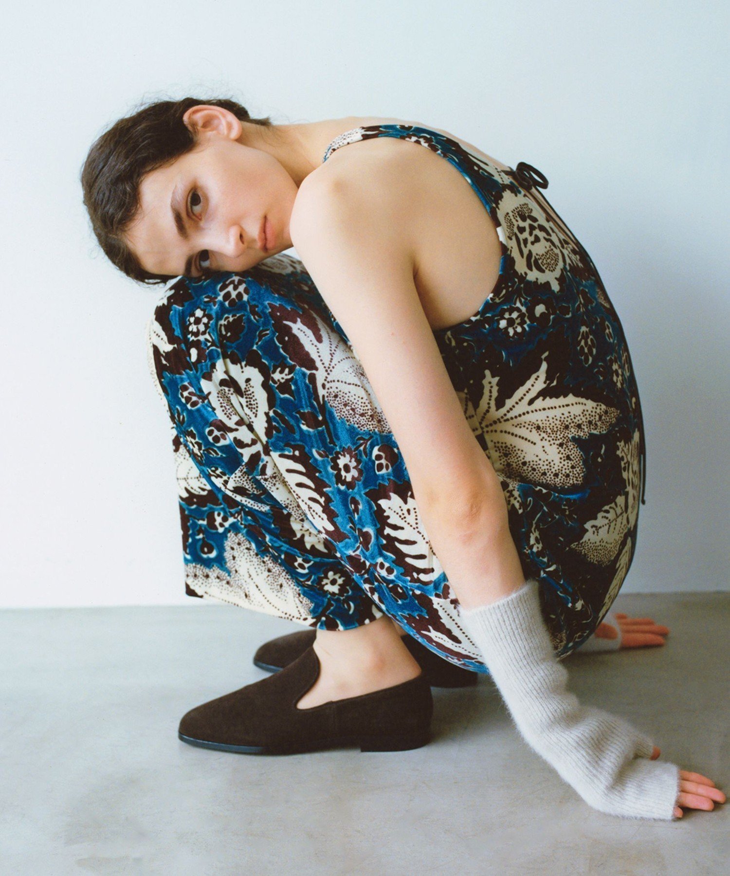 【トゥモローランド/TOMORROWLAND】のブライトベロア プリントナローワンピース インテリア・キッズ・メンズ・レディースファッション・服の通販 founy(ファニー) ファッション Fashion レディースファッション Fashion for Women ワンピース Dresses 2022年 2022 2022-2023秋冬・A/W Autumn/Winter 2022–23 AW22–23 プリント Print, Printed Pattern ベロア Velour, Soft Velvet リボン Ribbon, Bow 64 ブルー系|ID: prp329100004794295 ipo3291000000034785941