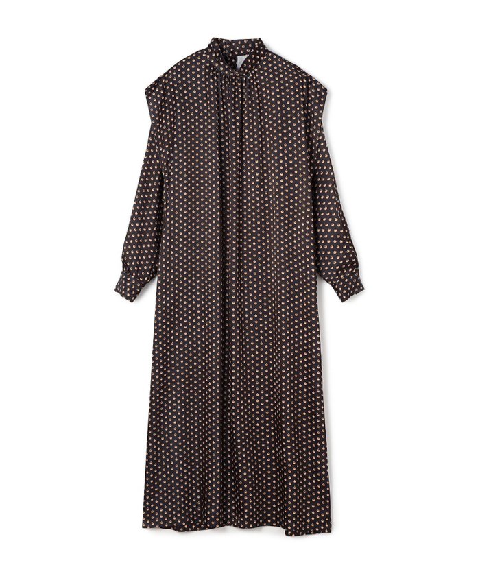 【トゥモローランド/TOMORROWLAND】のデミルーンプリント パワーショルダーワンピース インテリア・キッズ・メンズ・レディースファッション・服の通販 founy(ファニー) https://founy.com/ ファッション Fashion レディースファッション Fashion for Women ワンピース Dresses カーディガン Cardigan, Knitwear スタンド Stand Collar, Upright Stand |ID: prp329100004794299 ipo3291000000034785954